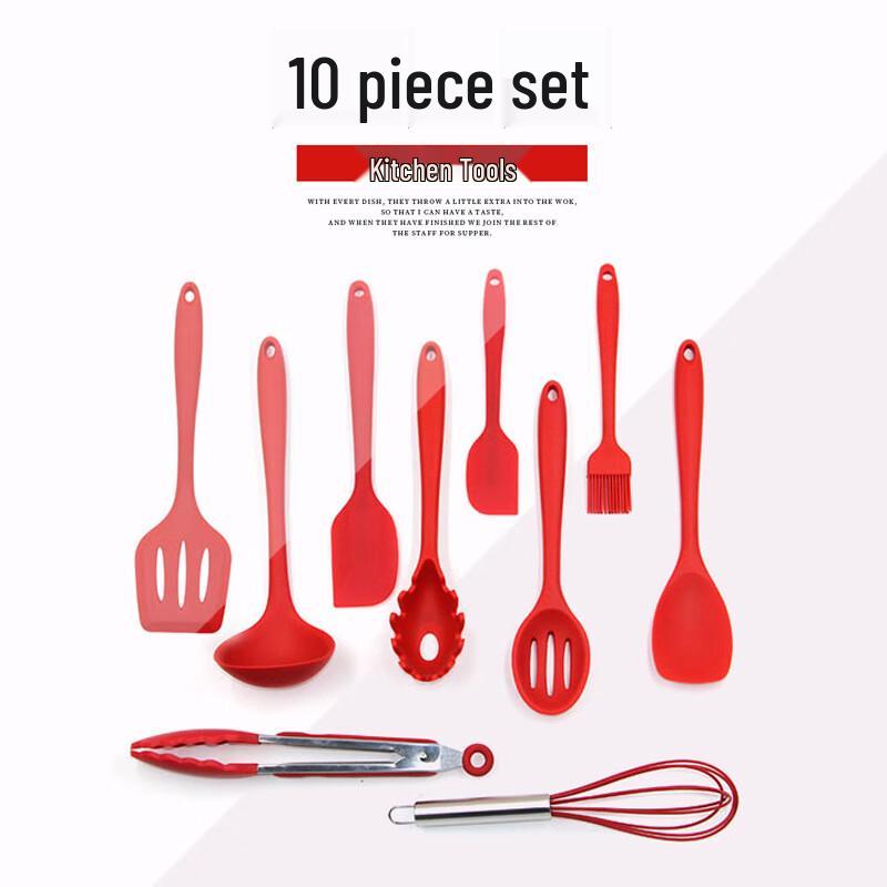 

10-Piece Silicone Kitchen Utensil Set