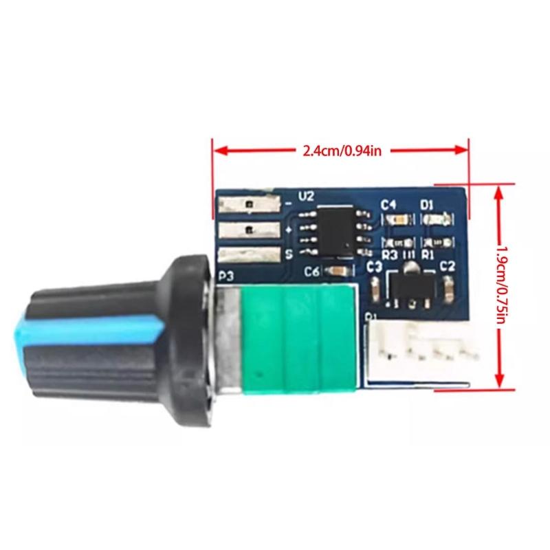 Precise 4 Pin PC Fan Speed Regulator, 12V  Cooling Control for Computer Case Heat Management