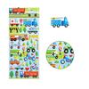 6Sheets 3D Bubble Sticker Car Truck Dinosaurs Marine Animals Cartoon Decals WaterproofKids Funny Educational Decals Toys