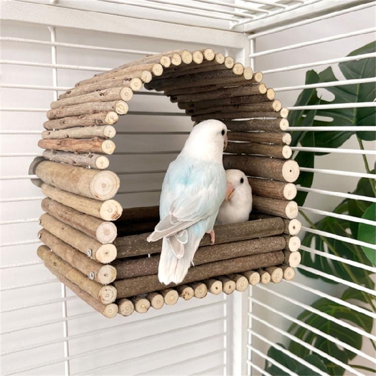 Premium Wooden Rabbit Safe Enclosed Habitat Rabbit Nestings Hideouts for Adult Small Animals