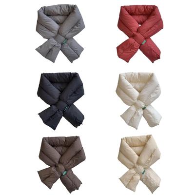 Sciarpa Collo Calda Invernale da Donna, Scaldacollo, Colore Unico, Leggera, Imbottita, Piumino, Sciarpe, Copricollo per Sci all'Aperto