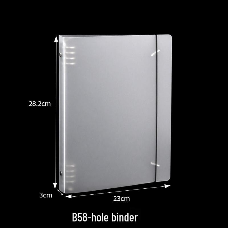 B5 26-Hole Large-Capacity Frosted PP Binder Cover & Refill Notebook Folder