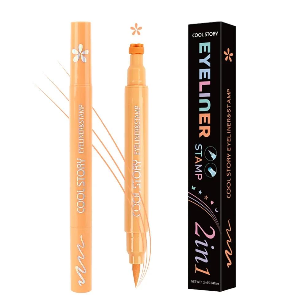 Colorful Butterfly Eyeliner Stamp Pen Star Moon Seal Long Lasting Waterproof Liquid Eye Liner Pencil Eyes Makeup Cosmetic 1/5PCS