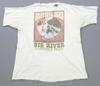 Zeldzaam Vintage Grateful Dead Big River Rafters Club 1997 T-shirt Jaren '90 Band Wit XL