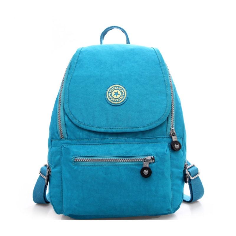 Mini Backpack Waterproof Women Purse Nylon Shoulder Rucksack Small Travel Bag