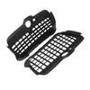 1Pair Car Front Bumper Fog Lights Grille Cover Fit for Golf MK3 Rabbit 1994 1995 1996 1H6853665A 1H6853666 (black)