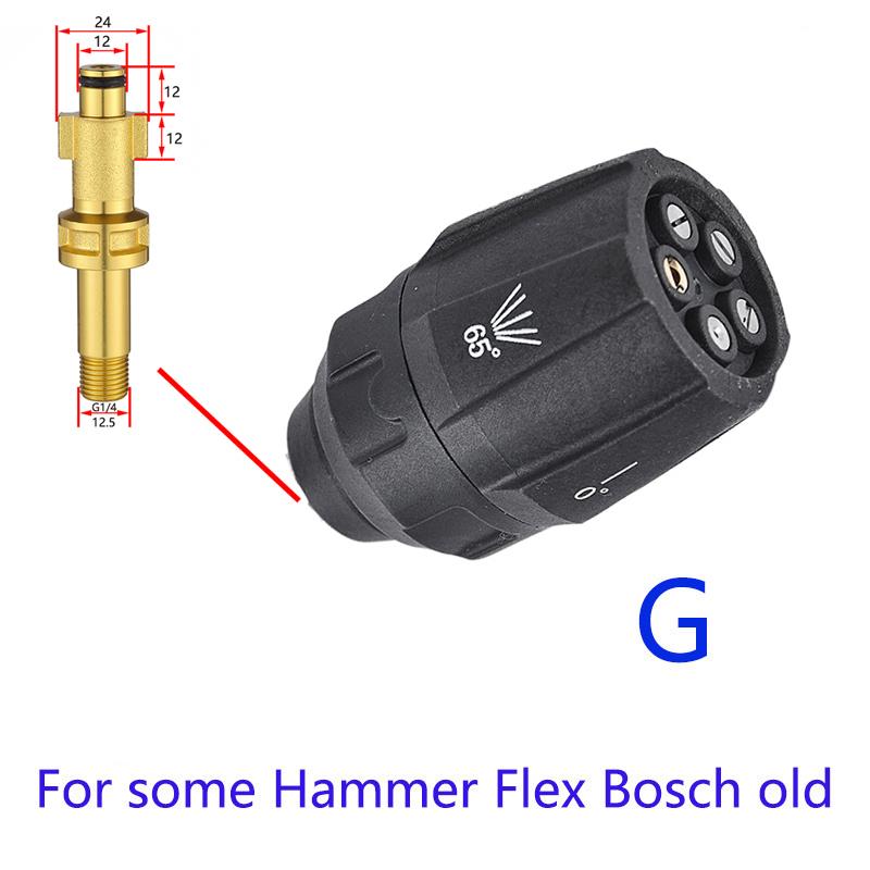 Hochdruckdüse Autowaschpistole Quick Jet Tips Waschdüsen für Karcher Parksdie Nilfisk Bosch Adapter