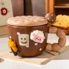 Ceramic Cup With High Value Home Office Couple Water Cup Gift Box, High-End Souvenir Gift