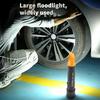 New Multifunctional Flashlight with Side Floodlights Telescopic Zoom Outdoor Portable LED Flashlight Carrying Tail Hook