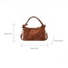 Retro Suede Simple Crossbody Bag Women  Handle Bag Casual Comfortable And Versatile Texture Shoulder Commuting Bag