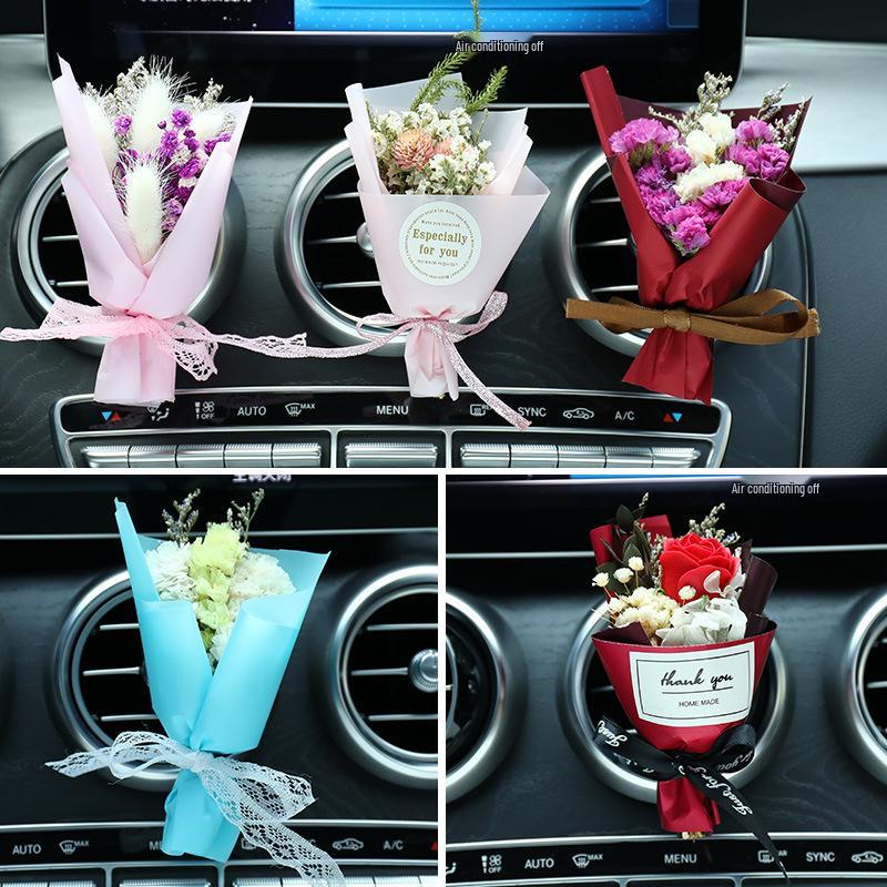 Rui Car Air Vent Perfume: Creative Dried Flower Aromatherapy Clip for Personalized Interior