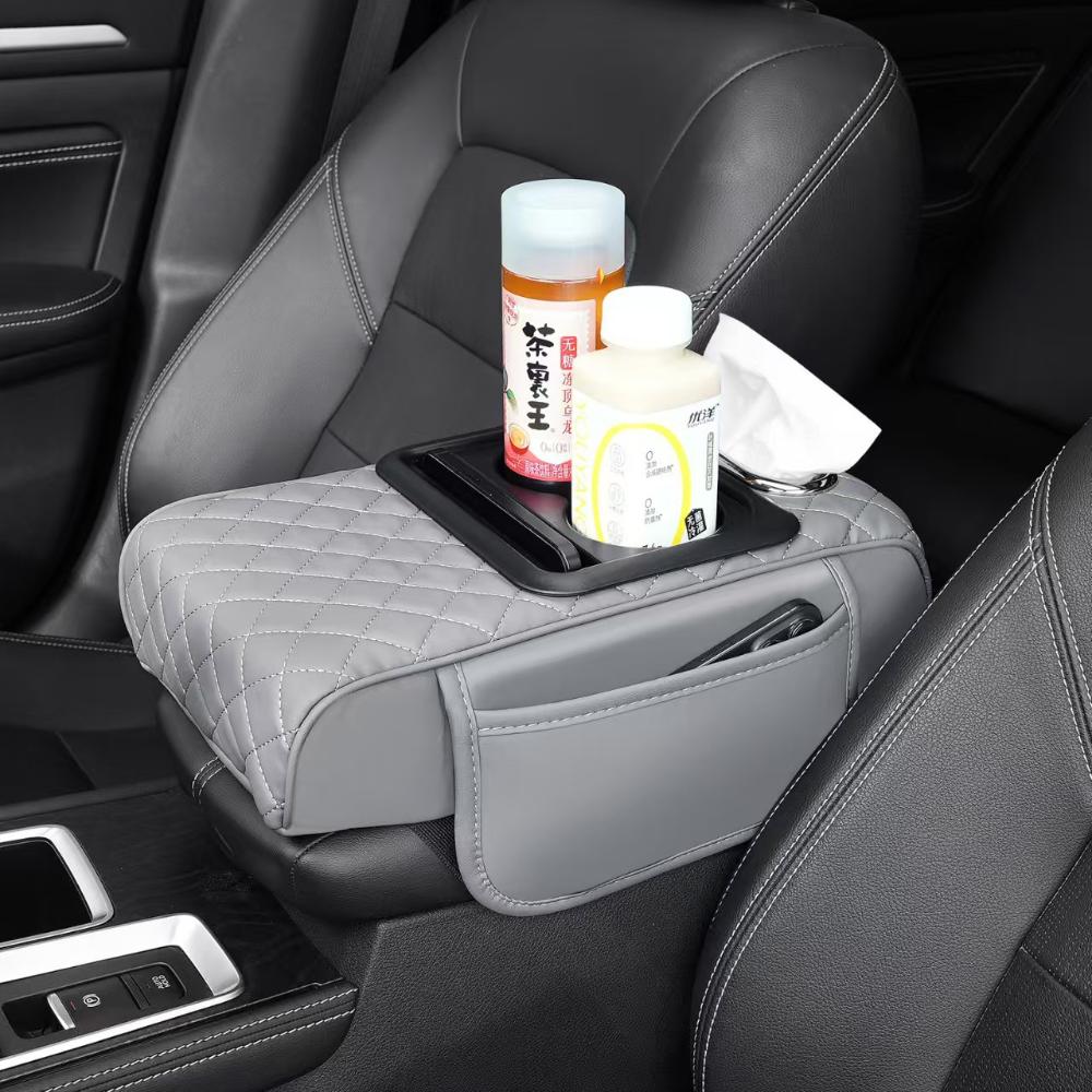 

Подлокотник центральной консоли автомобиля, утолщенная подкладка для подлокотника, боковая удлинительная подушка с подстаканником, органайзер для салфеток, сумка, универсальный чехол для подлокотника Type F