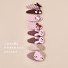 Adorable Bow Hair Clip for Girls - Baby Forest Style, Gentle Fabric, Non-Damaging Side Clip