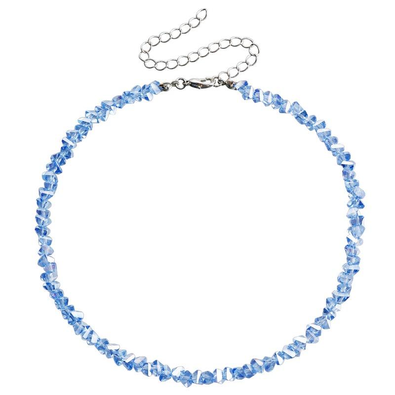 Personalized European American Style Hand Woven Beaded Crystal Clavicle Necklace For Women