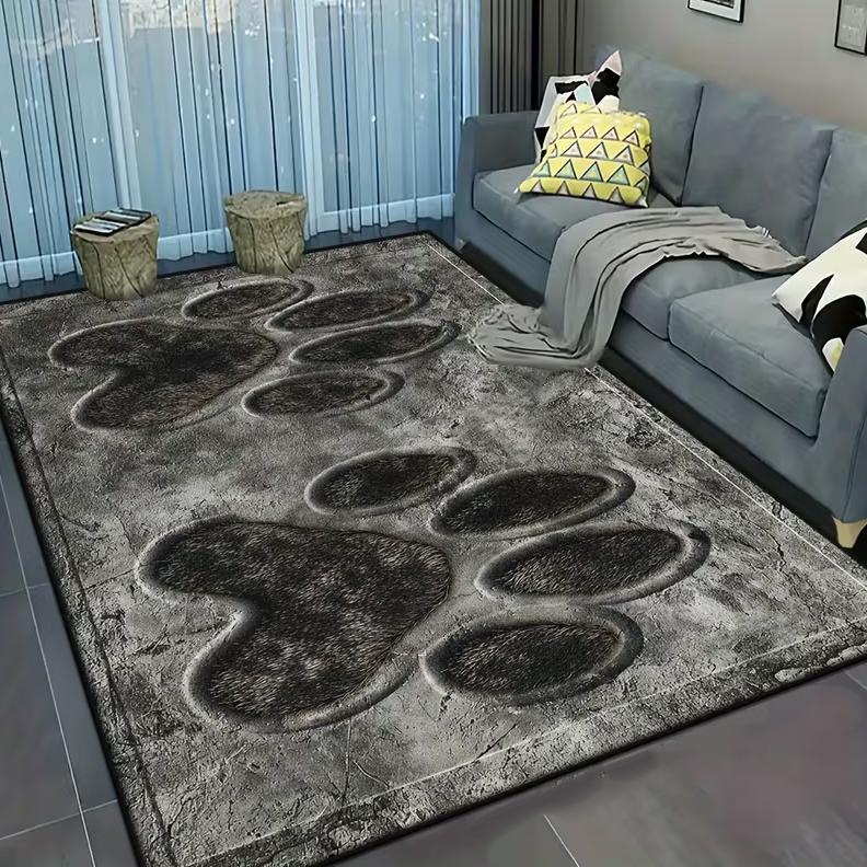 

Dog Claw Carpet Soft Non Slip Washable Living Room Bedroom Indoor and Outdoor Entrance Carpet Modern Abstract Carpets 40x60cm