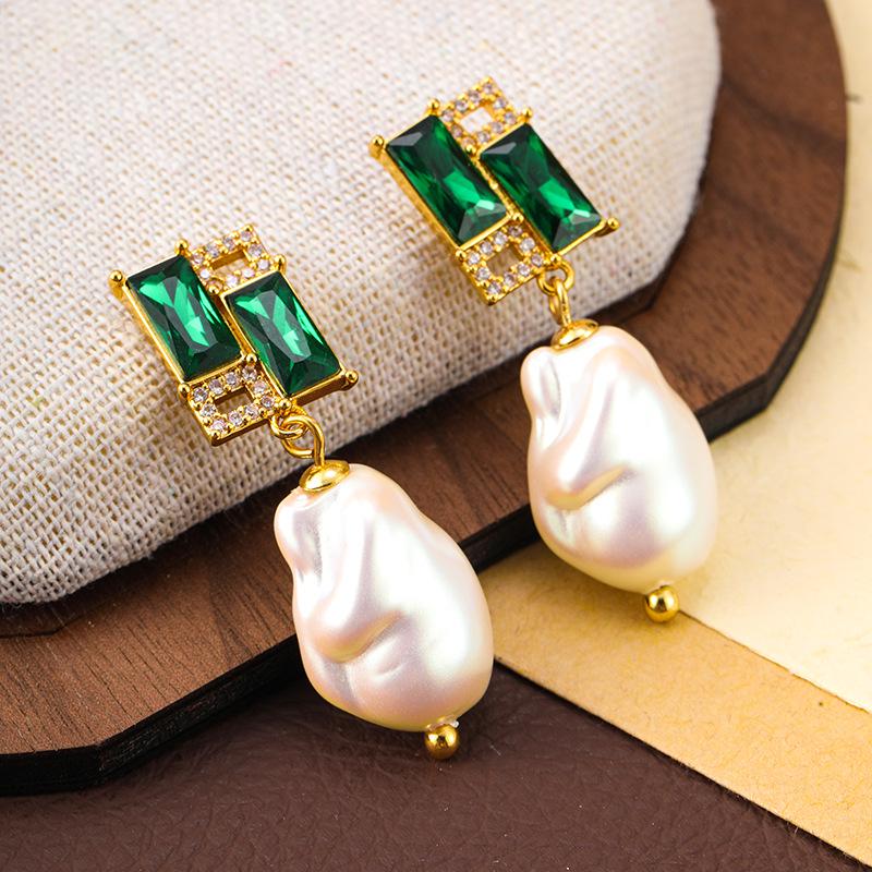 

Высококачественные ретро эмалевые серьги с цирконами - Уникальный европейский и американский стиль