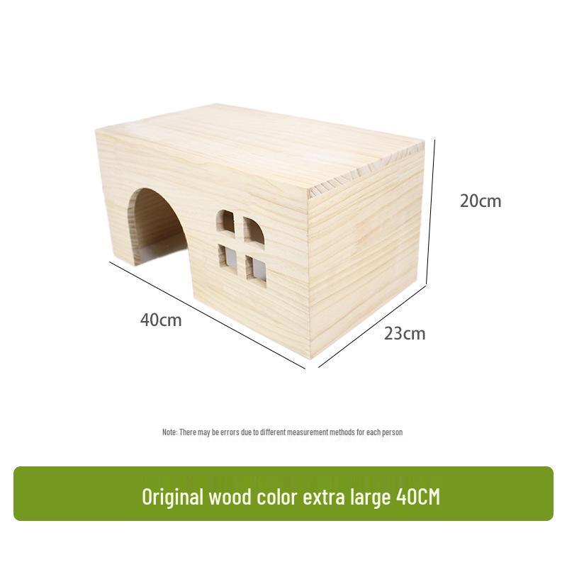 Goldhamster, Wellensittich, Chinchilla, Zwergkaninchen, Farbratte, Meerschweinchen Holzversteck Villa.
