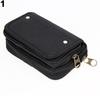 Cartera de piel sintética para hombre, tarjetero para teléfono, monedero informal con cinturón colgante