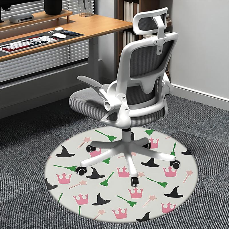 

Witch,Crown Chair mat Round Rug Office carpet, Non slip, Suitable for Living Rooms, Bedrooms,Decor1205942a 80cm by 80cm