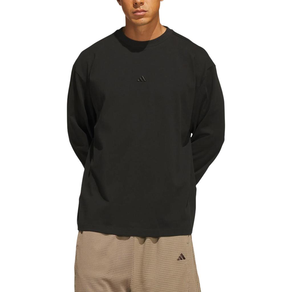 Adidas BASKETBALL T Shirts Unisex Black Crew Neck KG7277