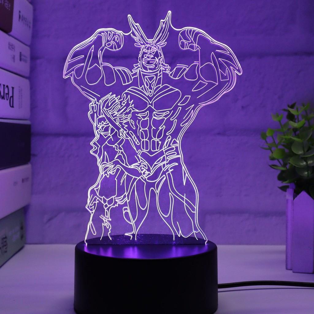 Colorful 3d My Hero Academia Night Light Led Table Lamp For Anime Lovers And Collectors