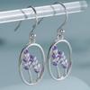 Schöne Lila Böhmische Florale Hängeohrringe für Damen Elegante Tägliche Schmuckaccessoires Perfekte Geburtstagsgeschenke