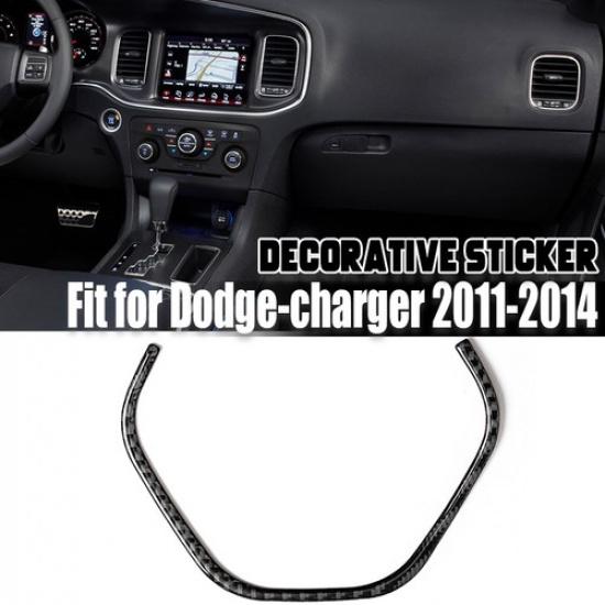 For Dodge Charger 11~14 Interior Air Conditioning Vent CoPilot Trim Carbon Fiber