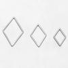 20pcs Stainless Steel Rhombus Charms for Bracelet Connector Necklace Pendants Handmade Earrings DIY Jewelry Making  Accessories