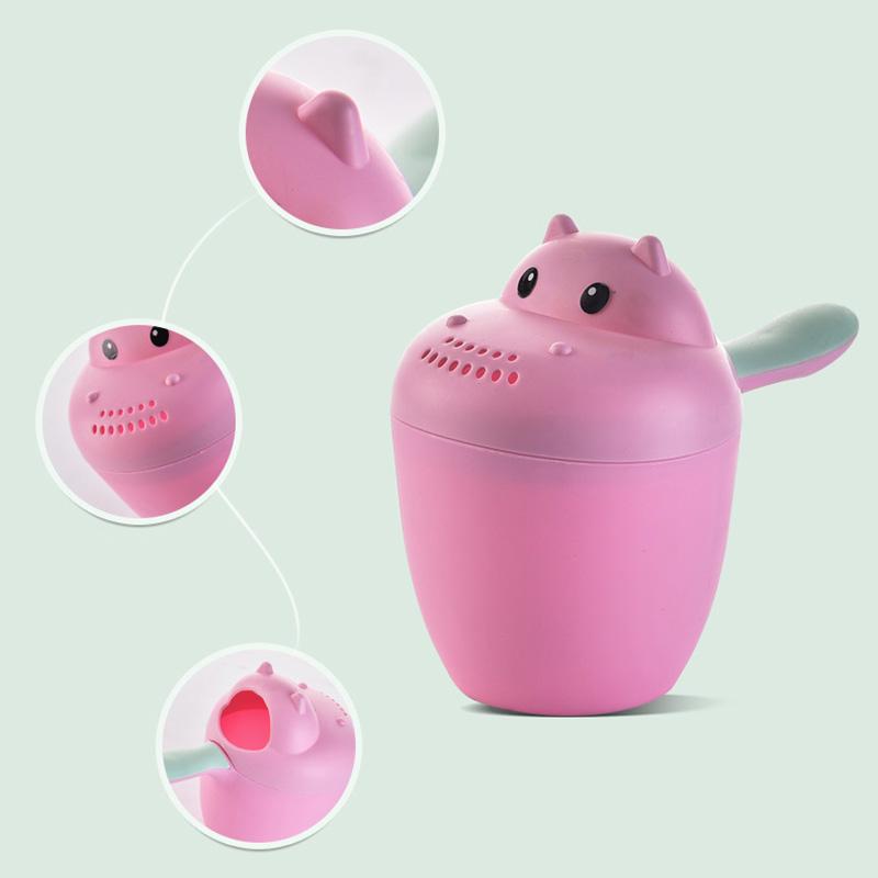 Thickened Baby Shower Showerhead Hair Washing Cup Baby Bath Playing with Water Plastic Spoon Small Toy
