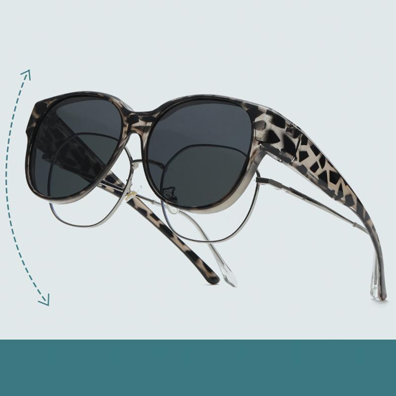 Passer over Oversized Solbriller Mote Runde Solbriller Perfekt Daglig Bruk Bærbar Menn Kvinner Kjørebriller