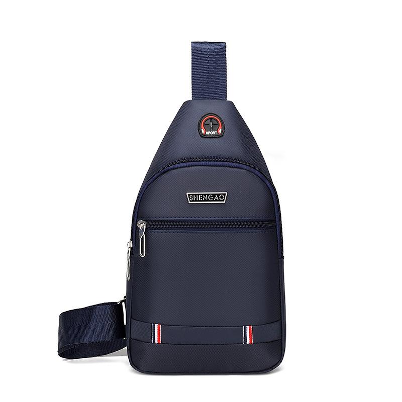 Men's Breast Bag Casual Trendy Messenger Bag Men's High-end Wear-resistant Waterproof Shoulder Bag Chest Backpack