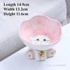 Ceramic Cute Flowers Cats and Dogs Bowls, High-Foot Protection, Cervical Spine, Food Basin, Drinking Cat Bowl, Pet Products, 1Pc