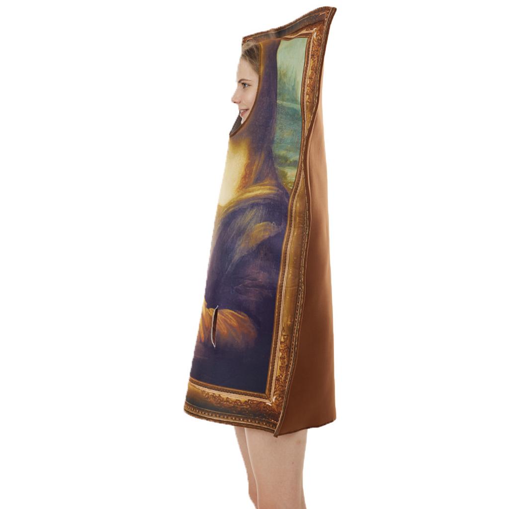 Halloween Mural Costume for Adults Funny Famous Paintings Cosplay Outfits for Halloween Bar Party