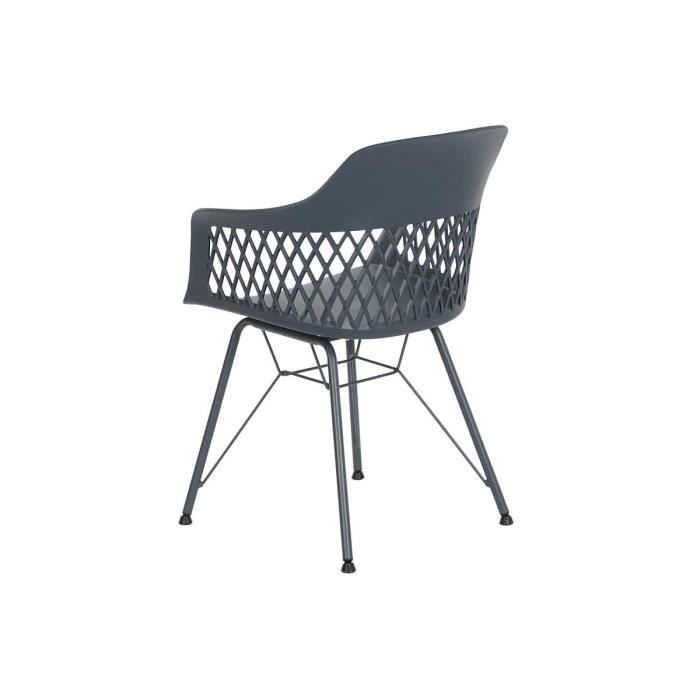 Chaise - DKD Home Decor - Modèle Blue Marine - 57 x 57 x 80,5 cm - 1 place - Intérieur