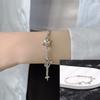 Βραχιόλι 925 Silver Star Fashion Κορεάτικο Διπλό Βραχιόλι Κρυστάλλινο Αστέρι με πέντε άκρες