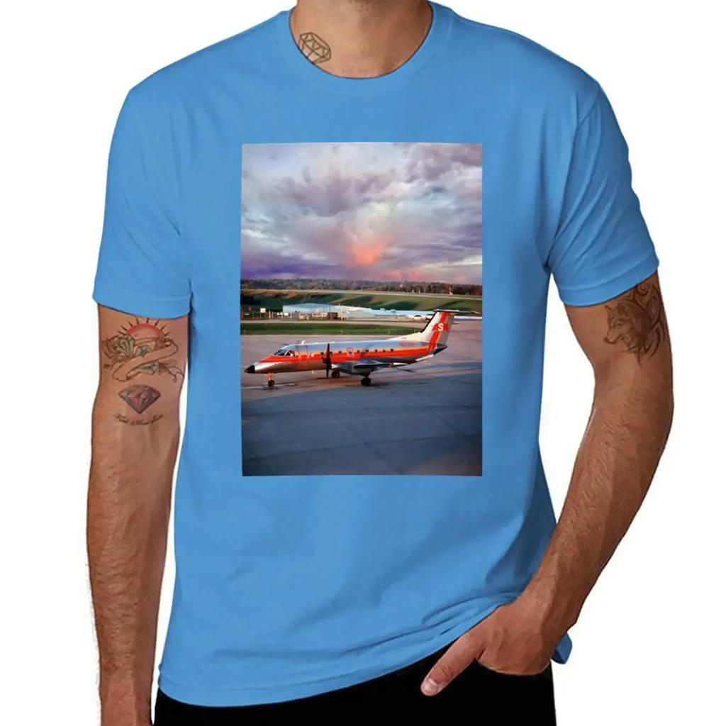Embraer EMB-120RT Atlantic Southeast Airlines T-Shirt oversized tops plain t shirts for men