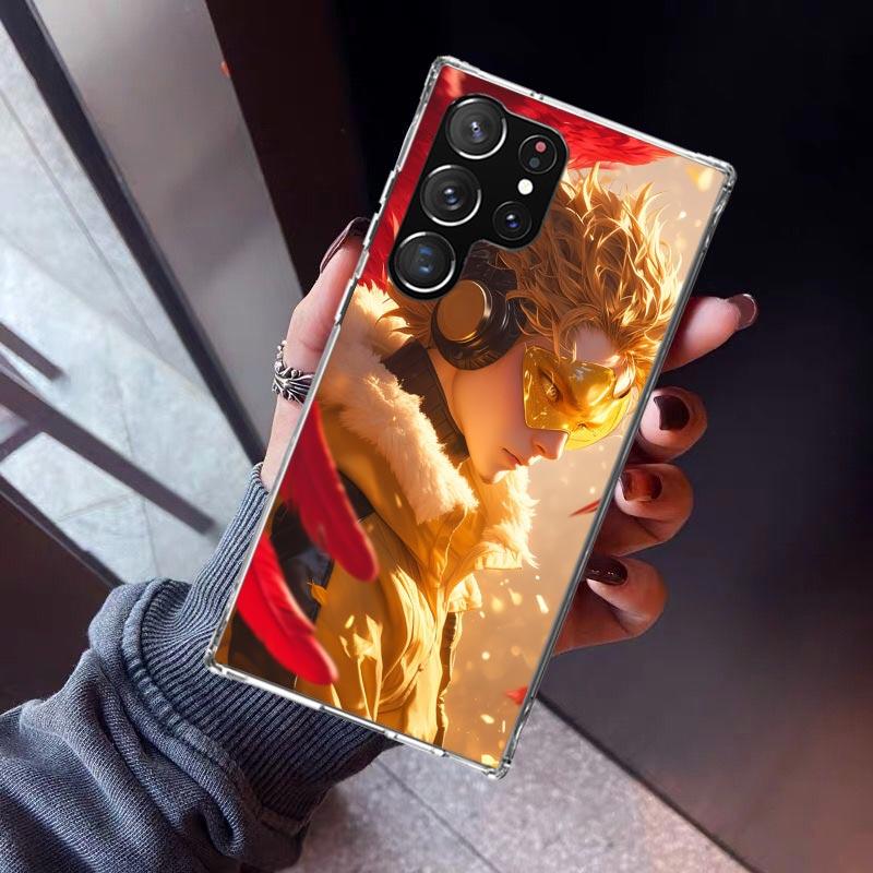 Hawks MHA My Hero A-Academy Phone Case For Samsung Galaxy S26 S25 Edge S24 S23 Ultra S22 Plus S21 S20 FE Soft TPU Back Cover Fun