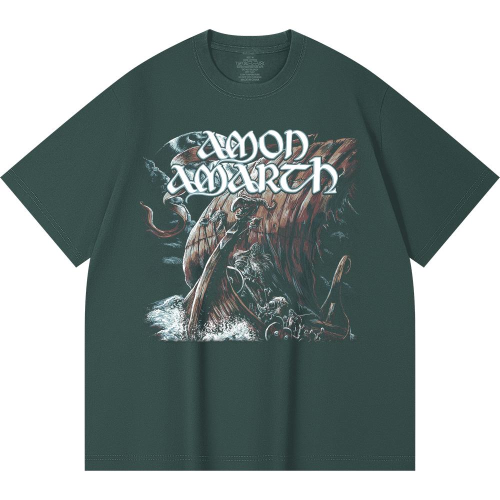 230 Gsm 100% Cotton Heavy Metal T-Shirt  Rock Band Popular Music Print Unisex Heavy Cotton T Shirt