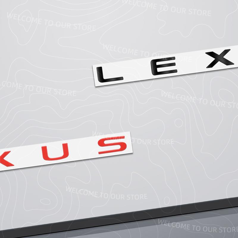 Zinc Alloy For IS250 IS200 CT200h RX330 RX350 NS200 ES300 NX300h Letter Logo Car Trunk 3D ABS Emblem Rear Body Badge Sticker