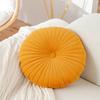 40cm Round Pumpkin Pillow Button Pillow Solid Color Drifting Window Tatami Cushion Thickened Chair Cushion