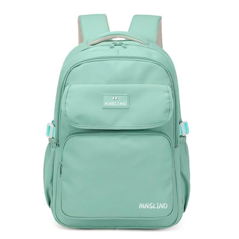 

2025 New College Style School Bag Female High School Student Backpack Harajuku Style Fashion Backpack Tide зелений