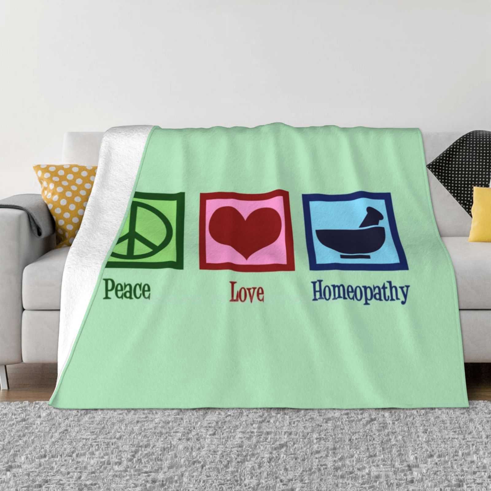 Мир Любовь Гомеопатия Мода Мягкое Теплое Фланелевое Одеяло Мир Любовь Гомеопатия Гомеопатическое Лекарство Гомеопат Милый 30x40in