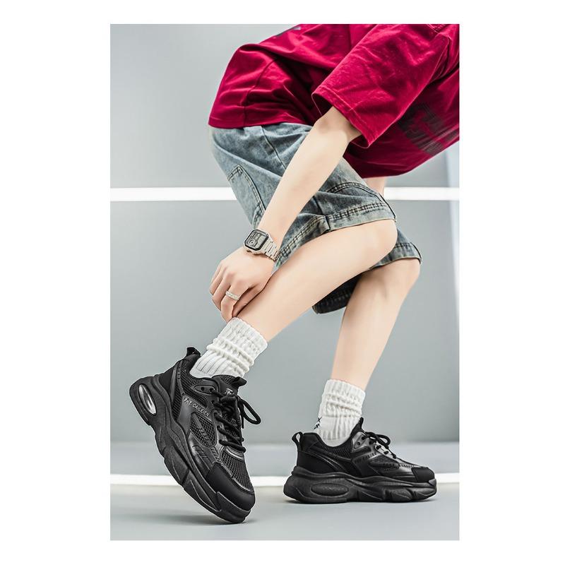 Men Breathable Mesh Thick Sole Casual Fashion Sports Running Dad Sneakers