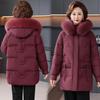Damen Mittellange Jacke mit 90 % Daunenfüllung (weiße Entendaunen) - Wintermode 2025 für mittleres und älteres Alter