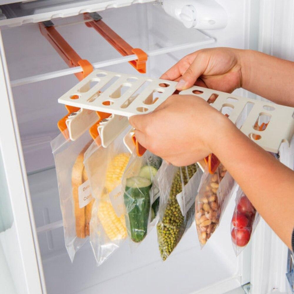 Buy Refrigerator Hanging Storage Rack Rail Seal Clips Save Space Fridge