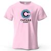 Capsule Corp Cotton Funny Printing Japan Anime Men T Shirt Tee Summer Streetwear Tops Fashion Brand Tshirt Clothing