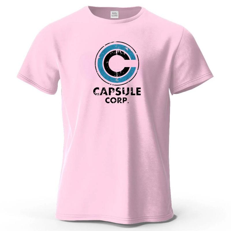 Capsule Corp Cotton Funny Printing Japan Anime Men T Shirt Tee Summer Streetwear Tops Fashion Brand Tshirt Clothing