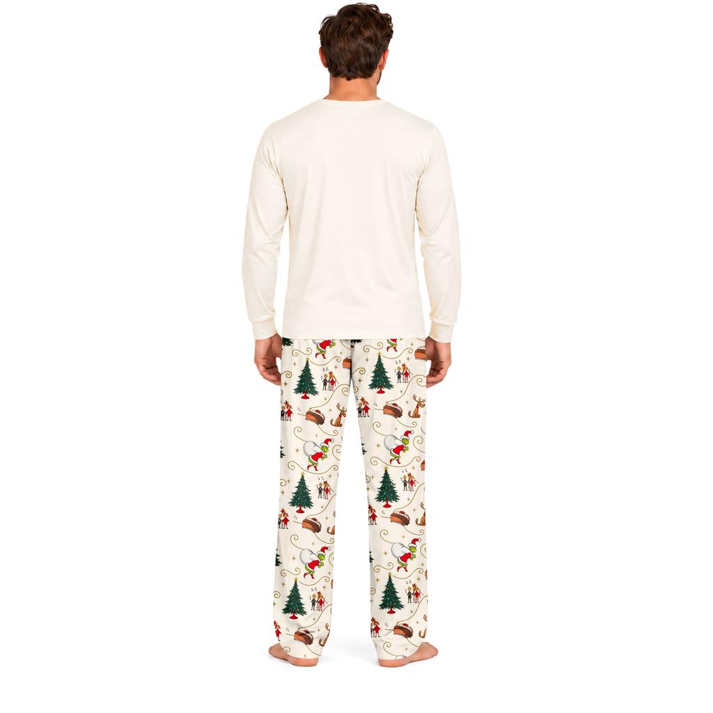 Parent-Child Matching Long Sleeve and Pants Loungewear Set for Family