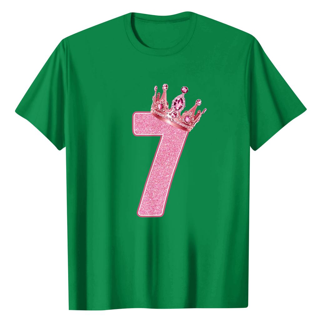 Ladies' Digital Printed Casual Round Neck Short Sleeved Top