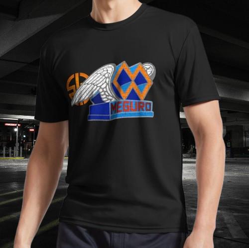 Meguro Moto, Distressed Active Logo T-Shirt Funny Size Mode American T-shirt S разноцветный